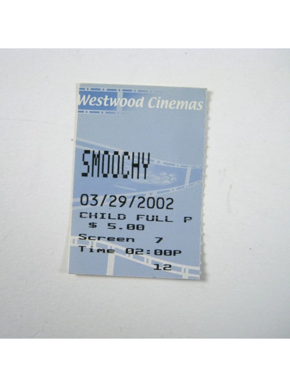 Death To Smoochy Vintage Movie Ticket Stub 2002 Westwood Cinemas